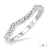 1/6 ctw Round Cut Diamond Wedding Band in 14K White Gold